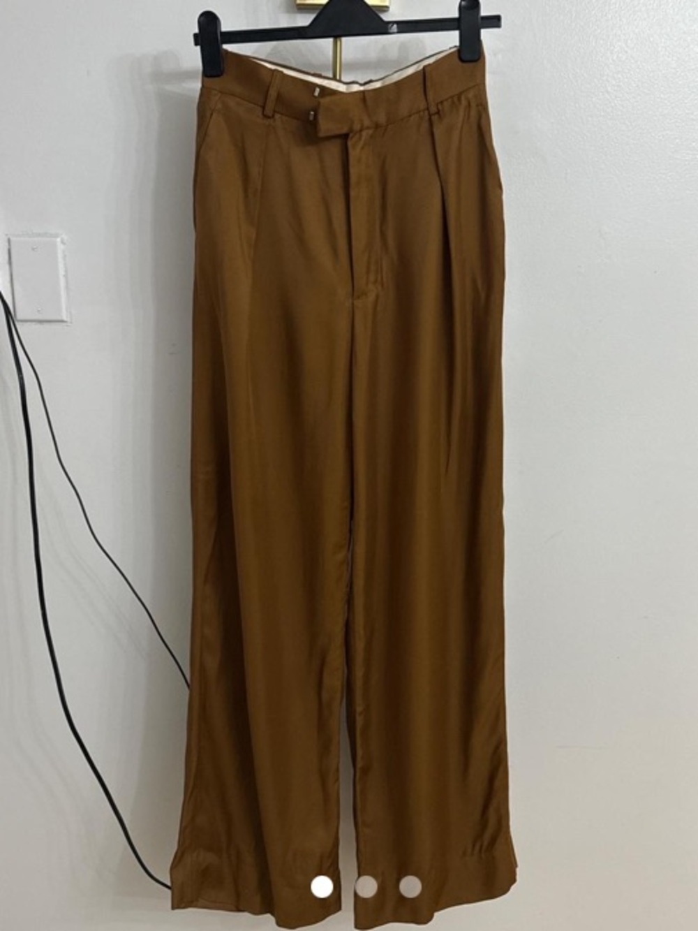 Zara Brown Wide-Leg Trousers